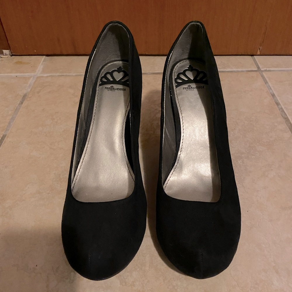 Fergalicious Black Wedges